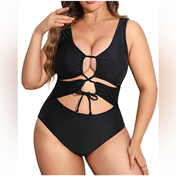 Othr Other - SALE One piece black monokini swimsuit by Darci
Size 16w💥SOLD OUT💥NWOT